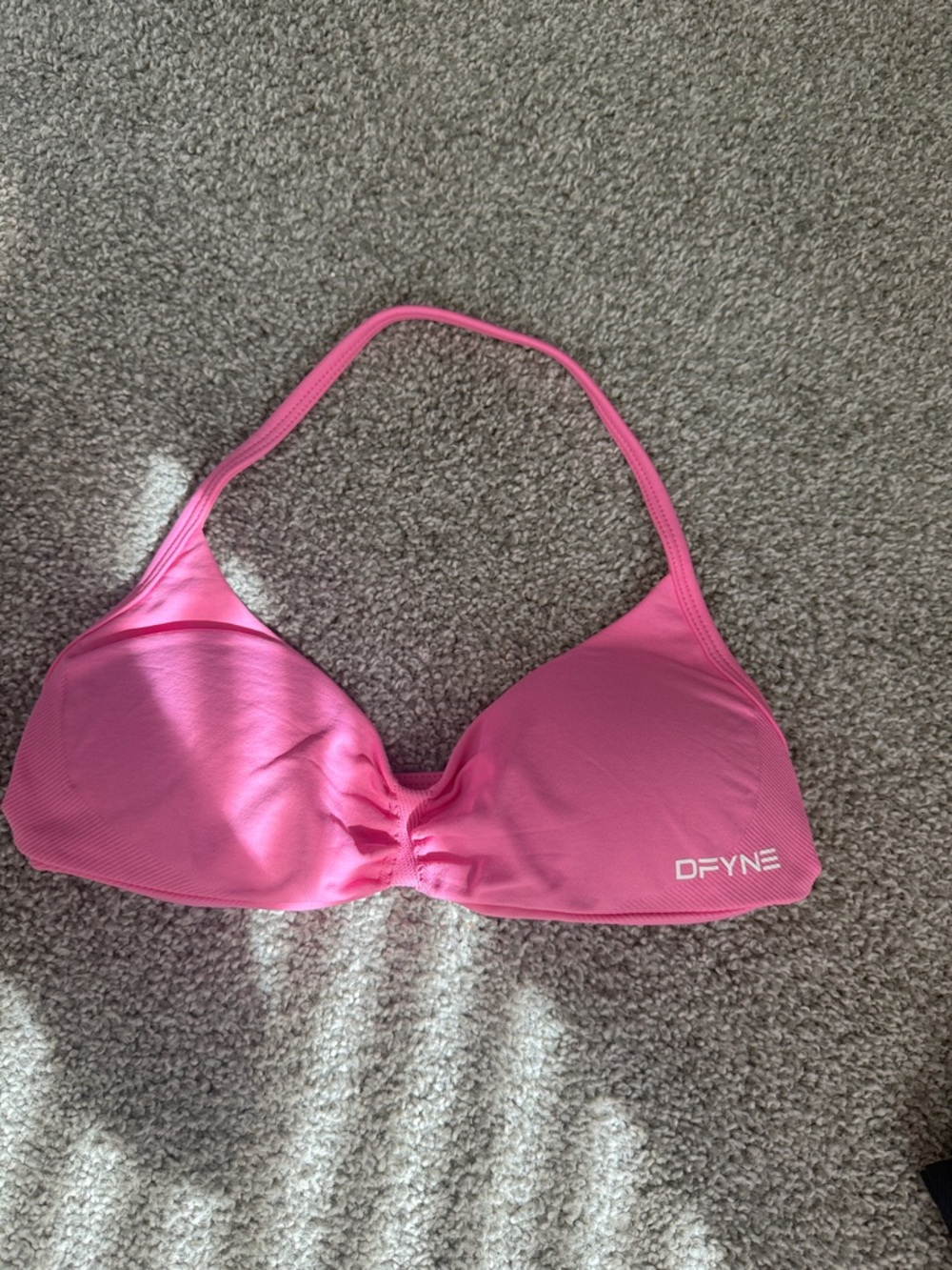 DFYNE Pink Halter Bikini Top